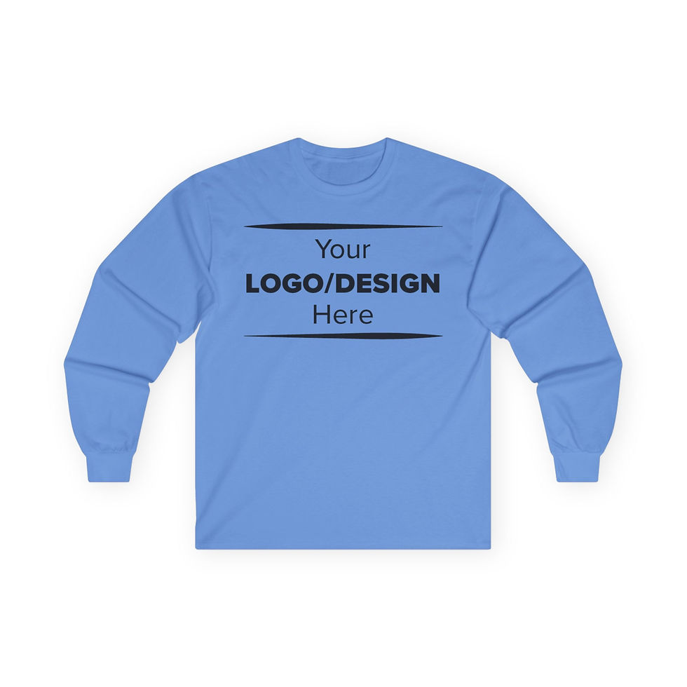 Thumbnail: Unisex Adult Long Sleeve Tee — Customize with Logo/Design