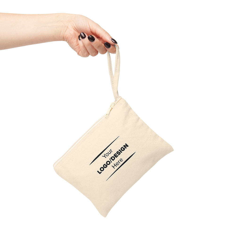 Thumbnail: Canvas Zipper Pouch — Custom Logo Accessory Organizer