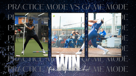 Practice Mode vs Game Mode at Softball Practice
