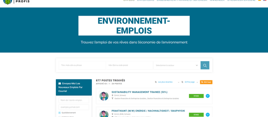 La nouvelle plateforme d'emploi de l'OrTra Environnement - Annonces gratuites jusqu'à fin août 2022