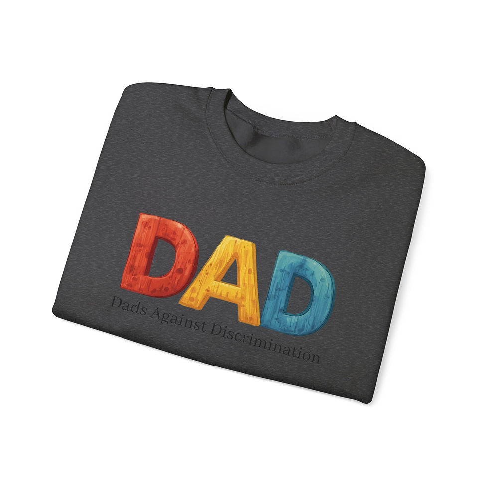 Thumbnail: DAD Rainbow Crewneck Sweatshirt — Dads Against Discrimination Pride Pullover