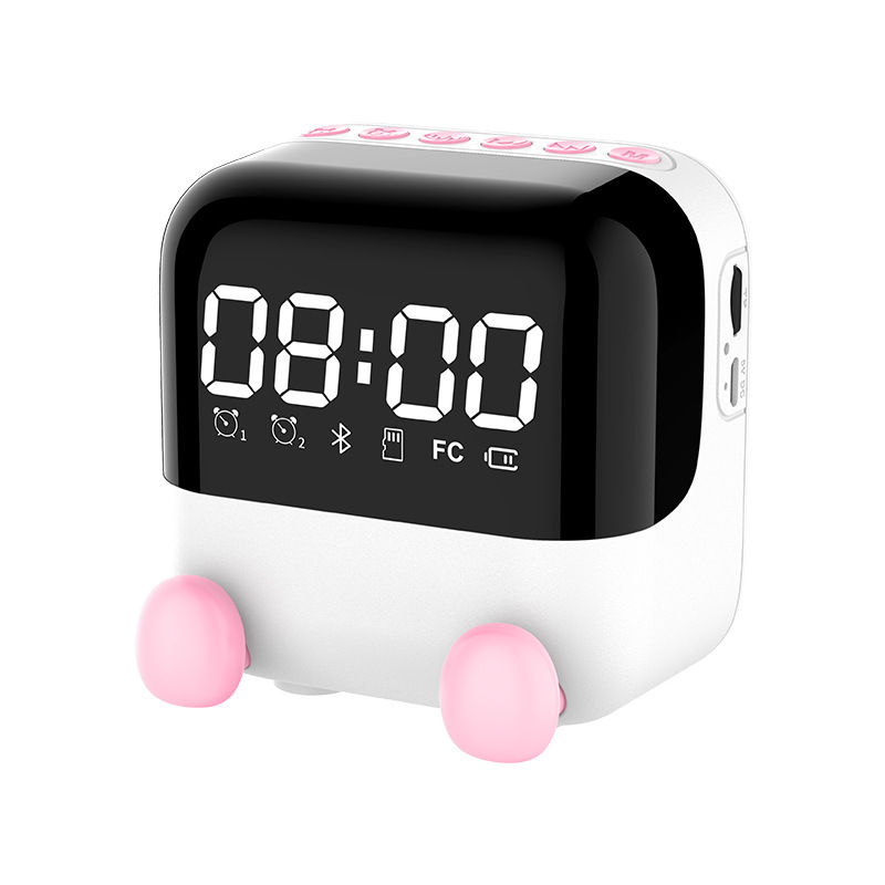 Thumbnail: Portable Wireless Mirror Clock with Bluetooth Speaker S9