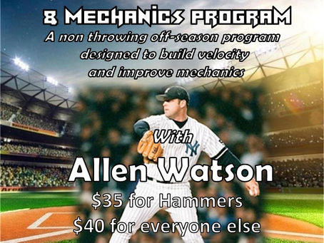 Allen Watson's Winter Program for Pitchers.