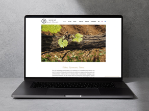 A website for a winery 