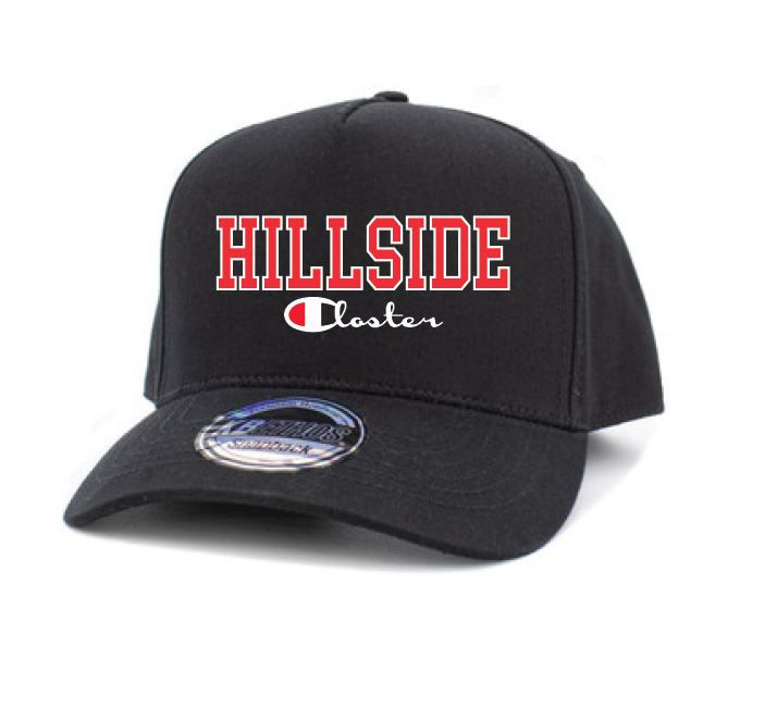 Hillside C Logo Embroidered Adjustable Baseball Black Cap