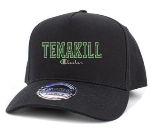 Tenakill C Logo Embroidered Adjustable Baseball Black Cap