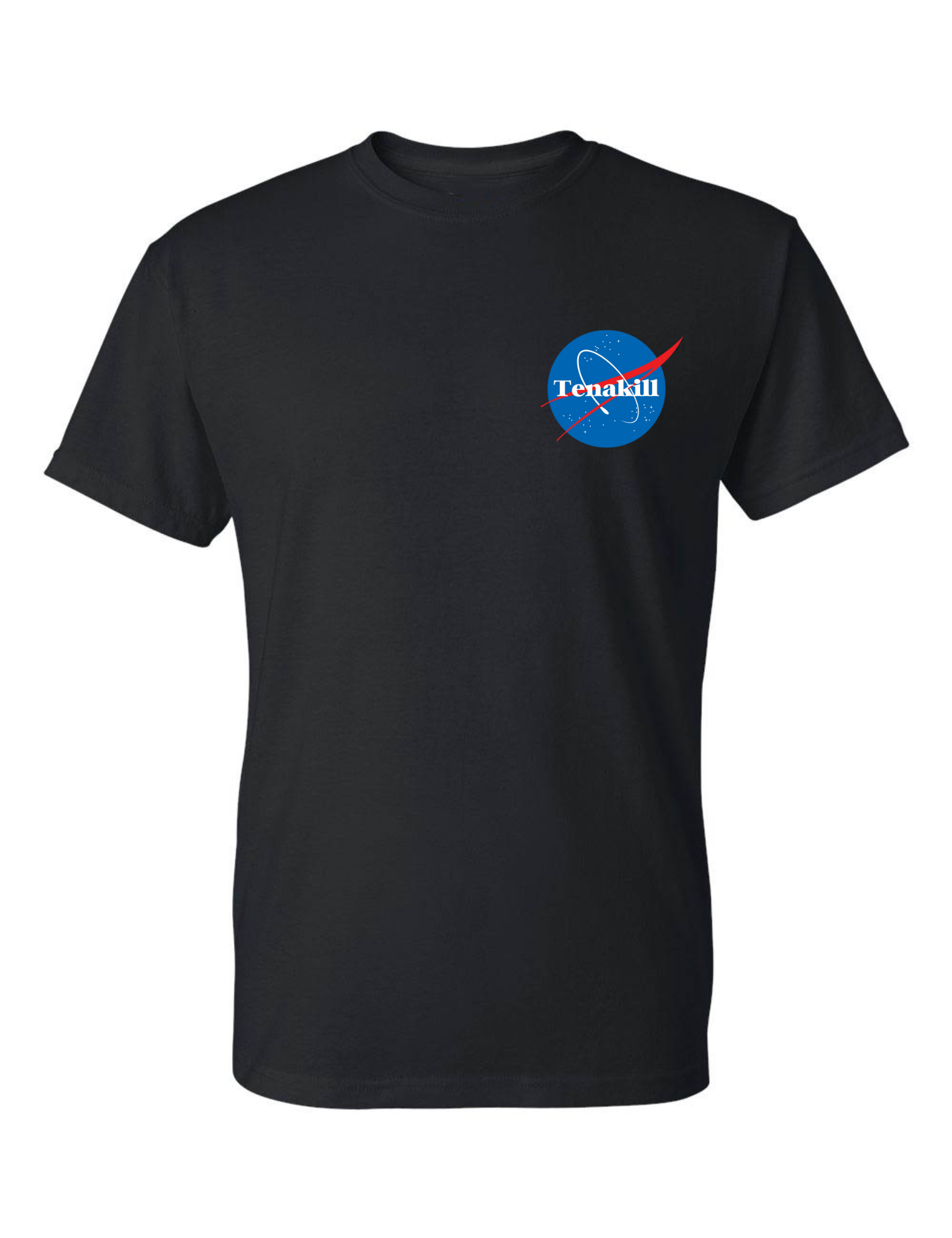 Tenakill Nasa Logo Premium Black T Shirt