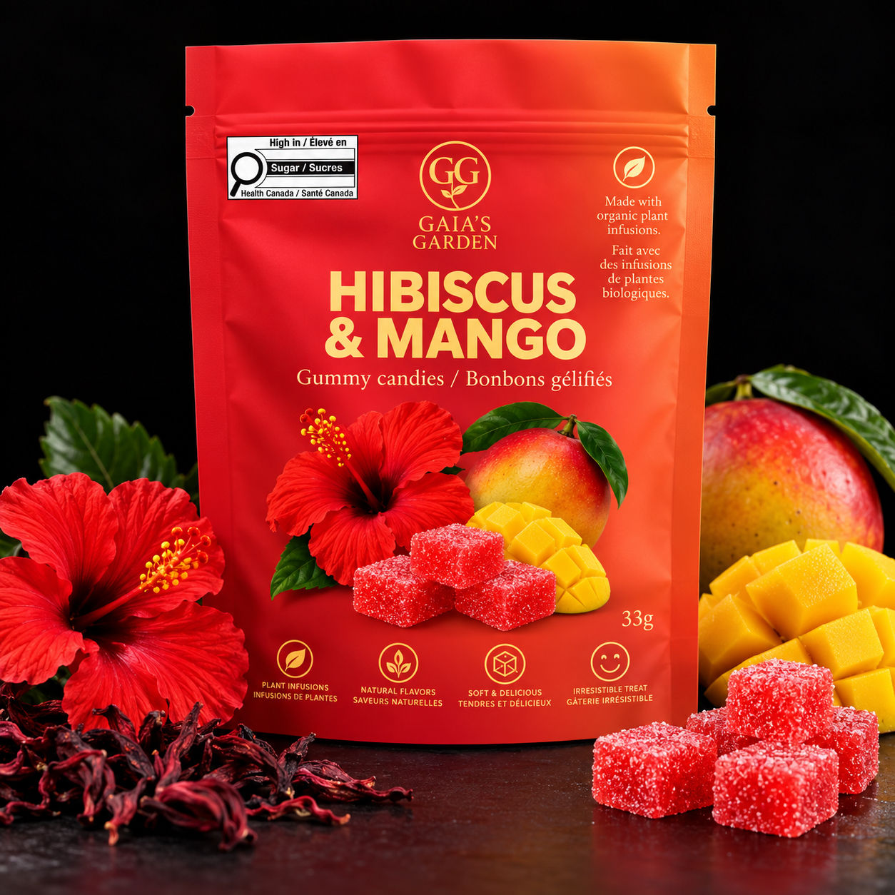 Hibiscus and Mango