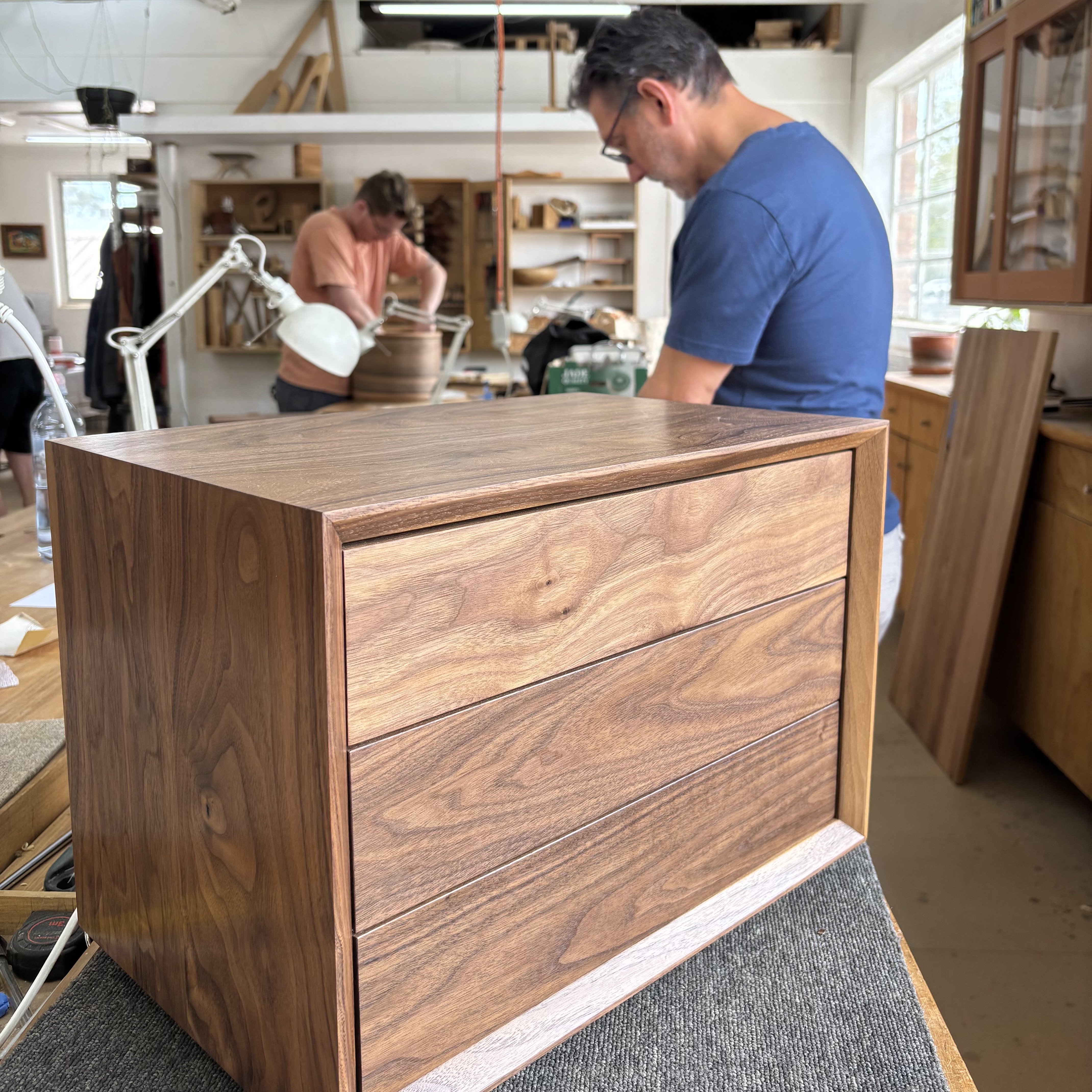 Student-designed and made furniture from Chisel & Dowel woodworking classes in Sydney, major work archive image 4.