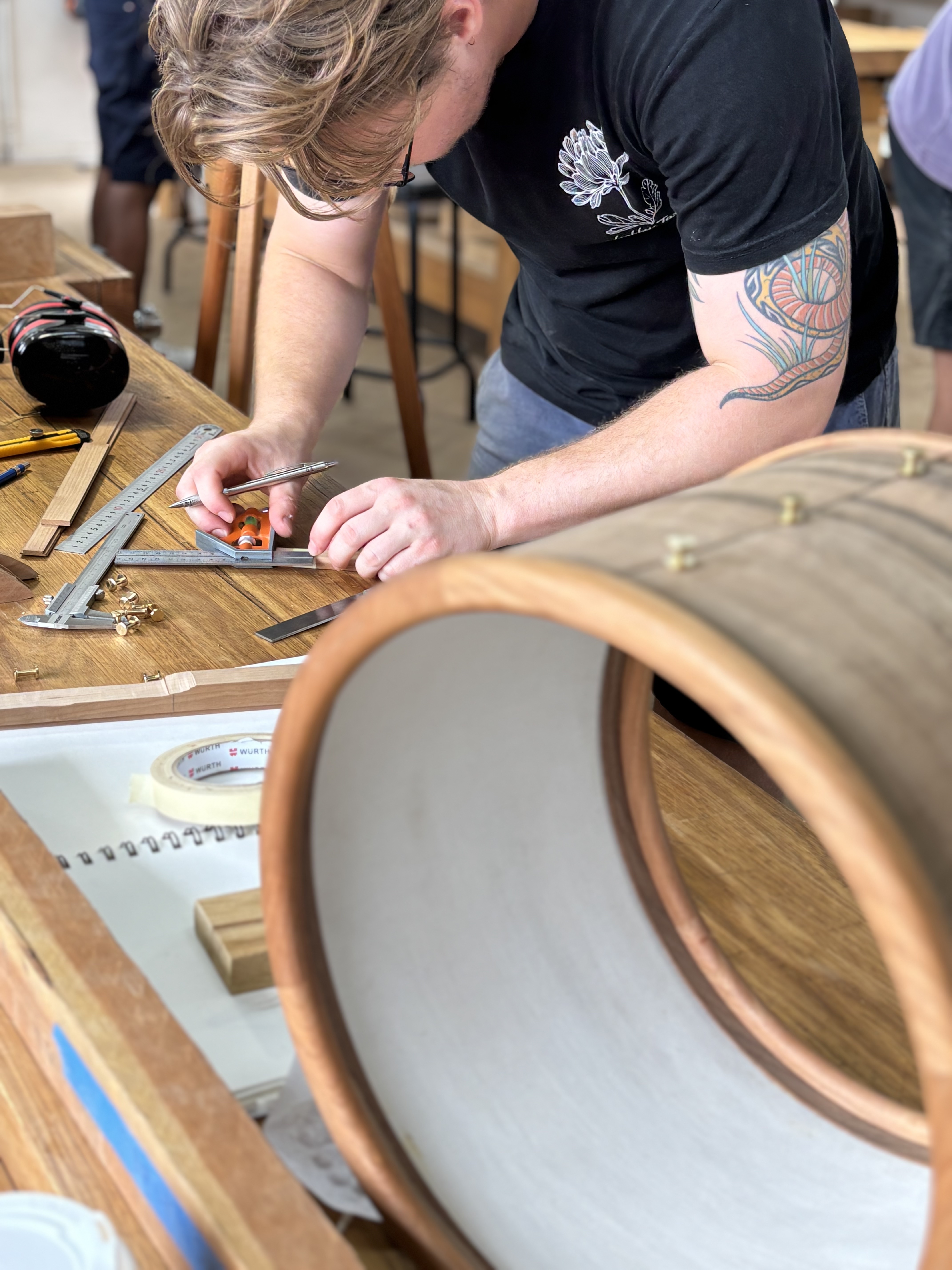 Student-designed and made furniture from Chisel & Dowel woodworking classes in Sydney, major work archive image 3.
