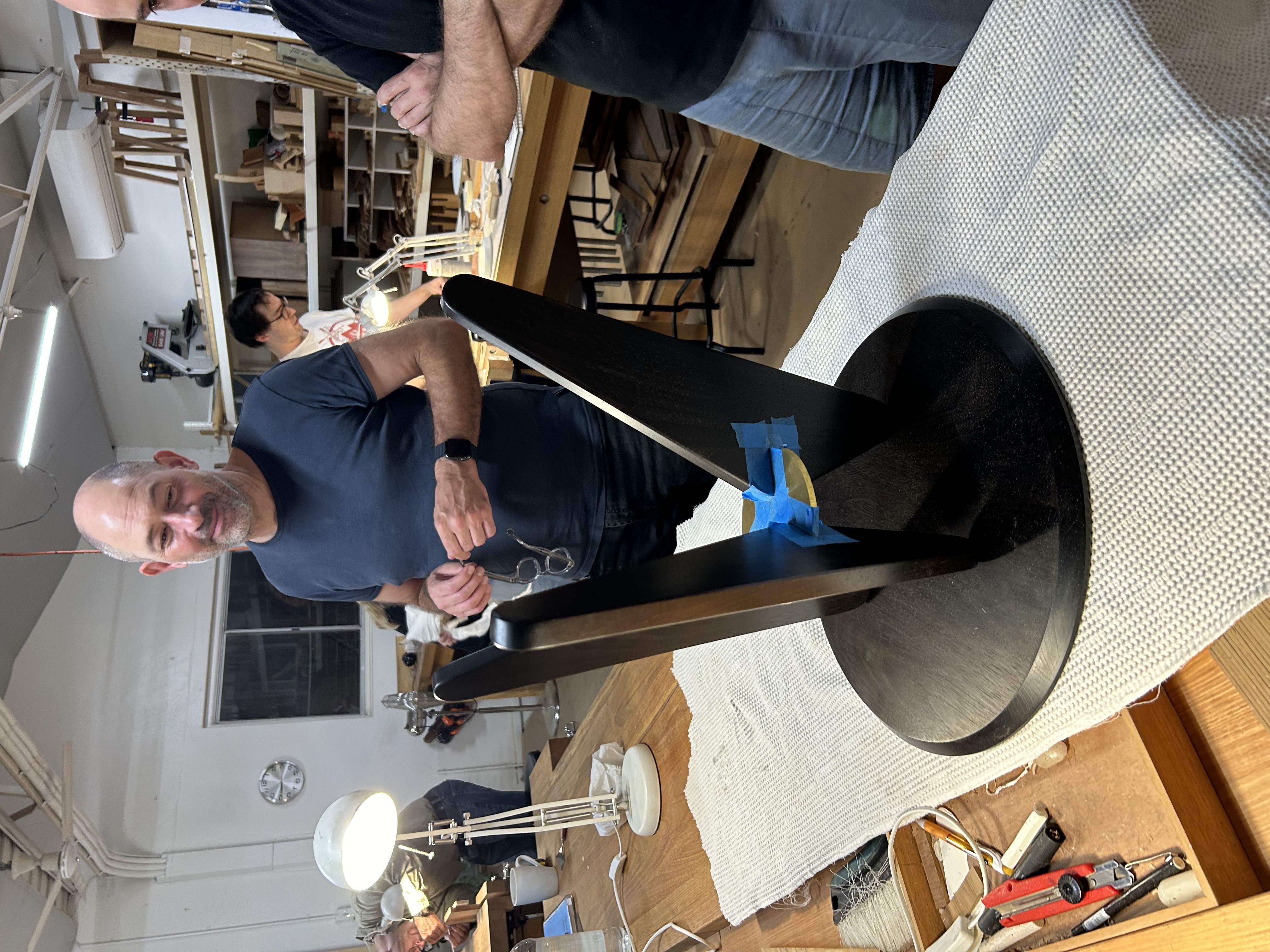 Furniture-making practice on the Chisel & Dowel stool project in Sydney.