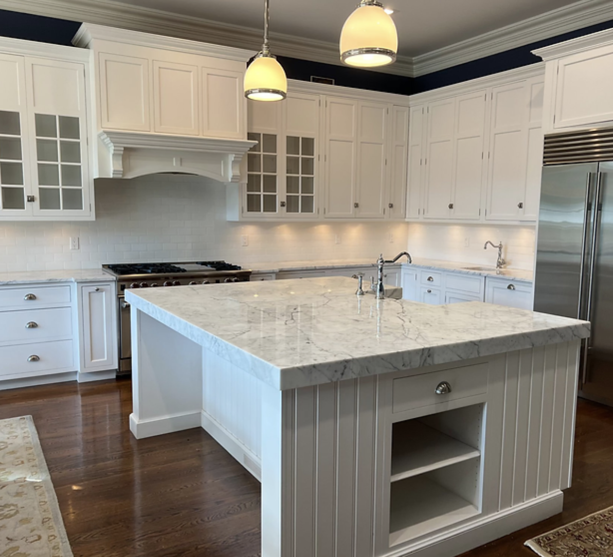 R4 remodeled kitchen with marble island