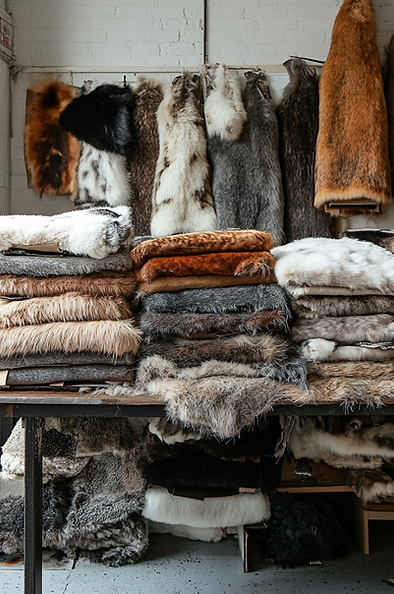 u7596926769_multiple_layers_of_animal_furs_and_leathers_on_a__1885f5f8-8e50-4100-bb11-859c