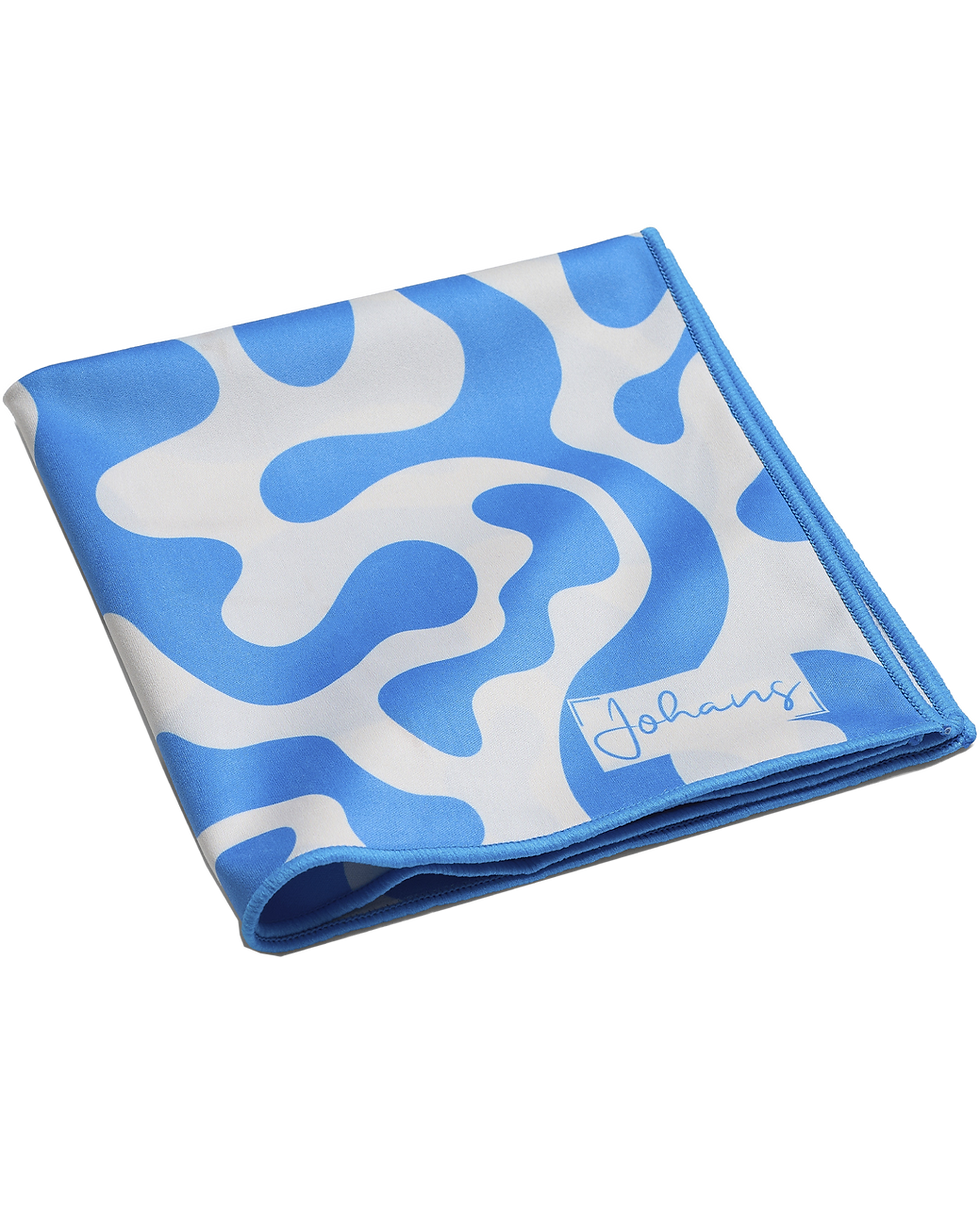 Johans XXL Microfasertuch Premium Brillenputztuch | Blue