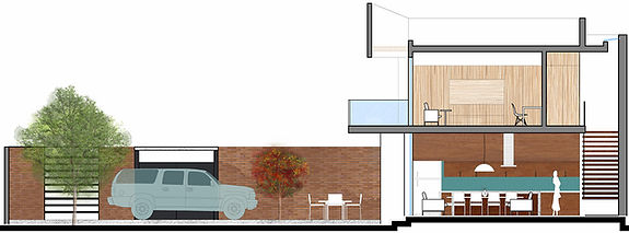 Corte arquitectonico