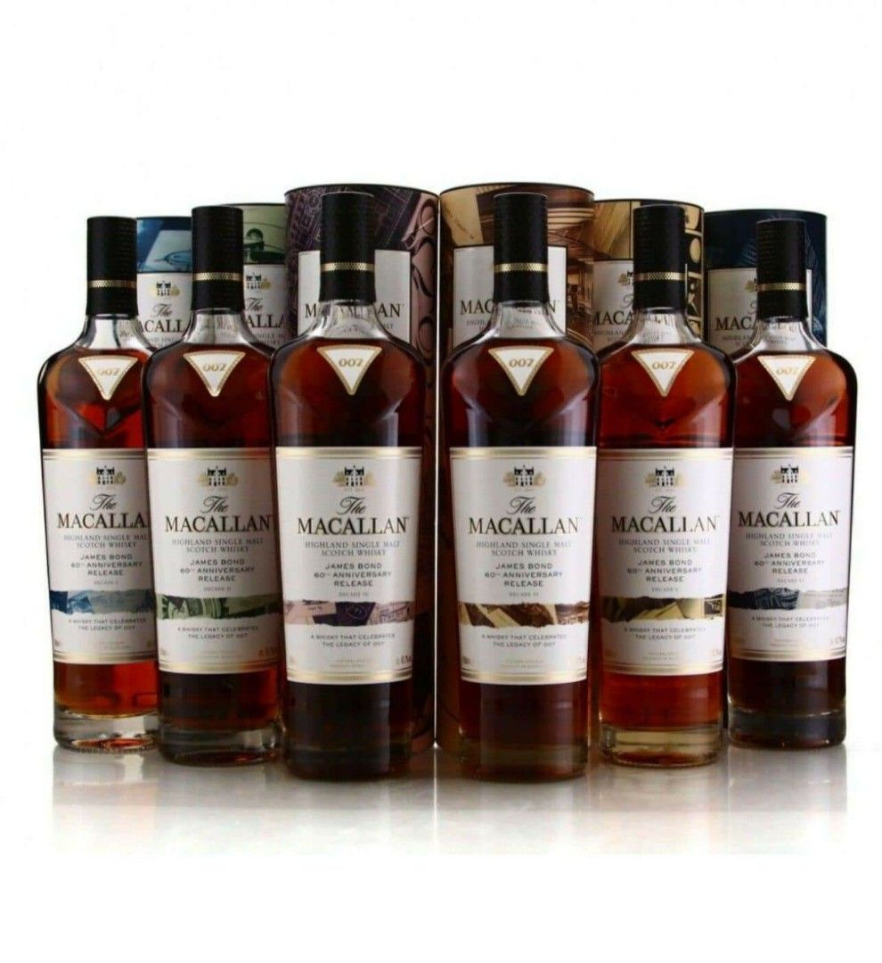 The Macallan James Bond 60th Anniversary Full Collection Single Malt Scotch