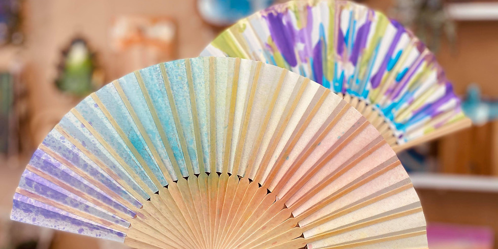 CANCELLED - SCHOOL HOLIDAYS - FREE KIDS ACTIVITIES MARBURG - Decorate an Alcohol Ink Fan