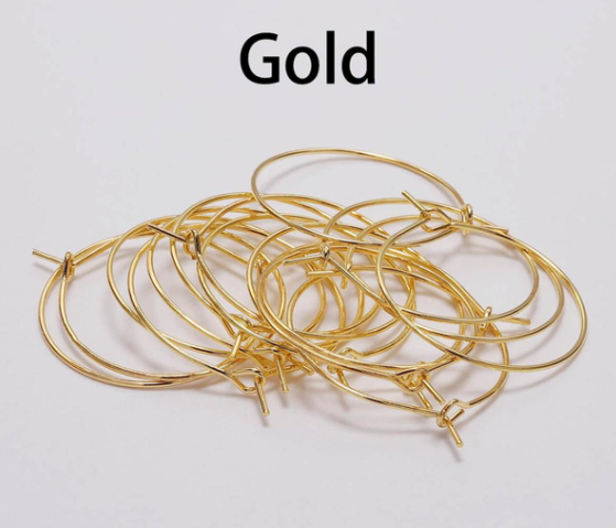 Thumbnail: Hoops 25mm in gold or silver