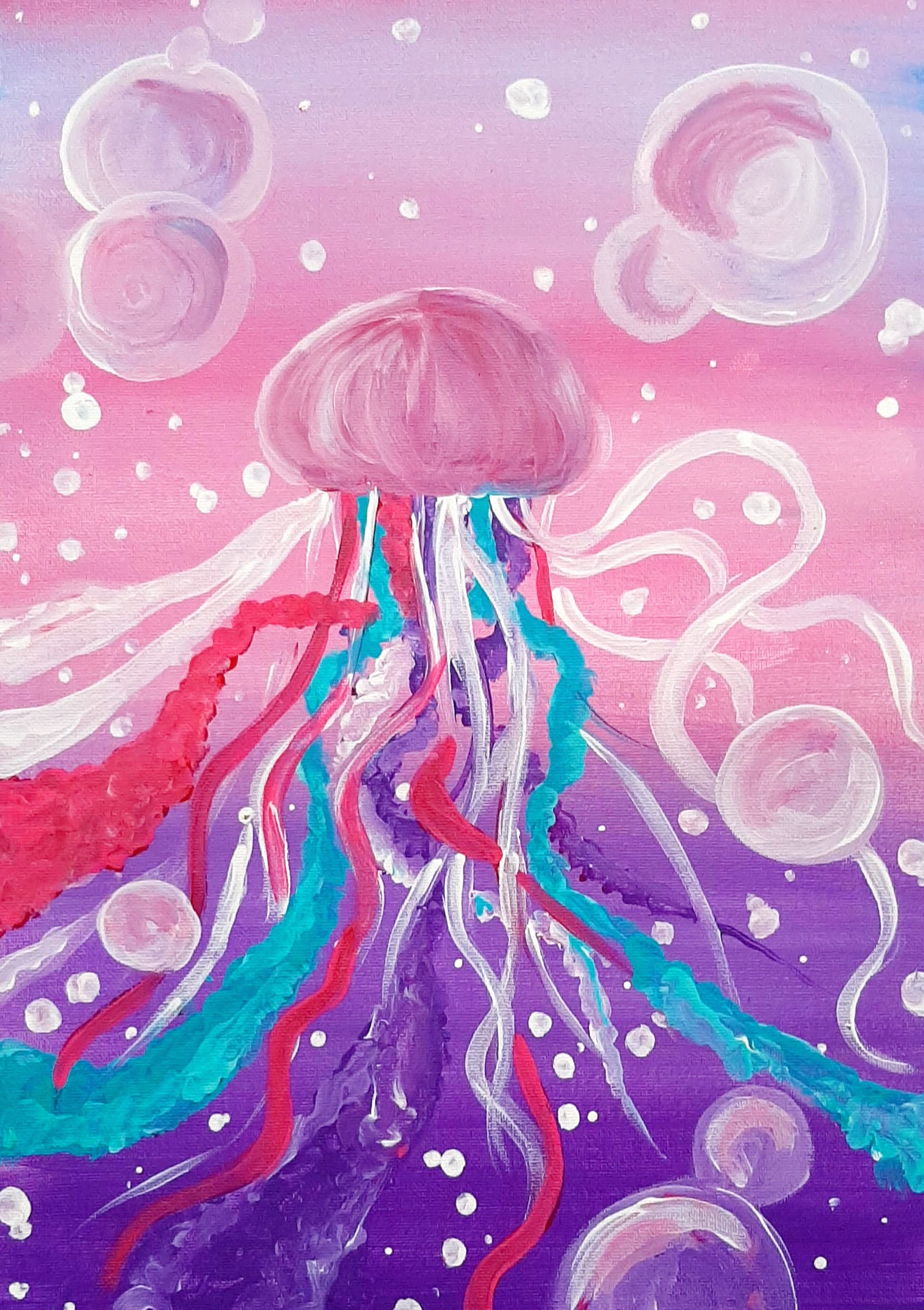 Learn to paint Jellyfish 2.0 'Paint at home Pack'