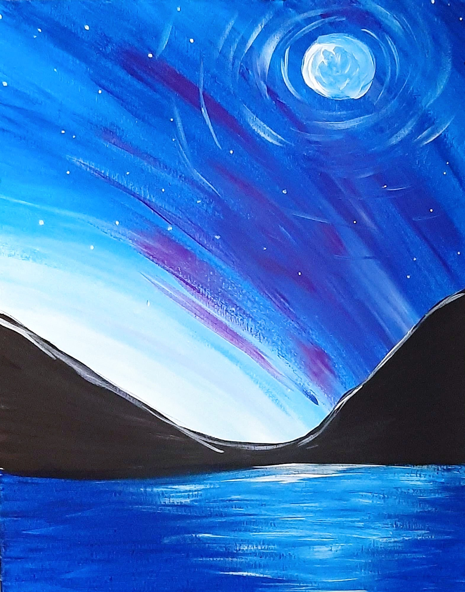 Learn to Paint Northen Lights 'Paint at home Pack'