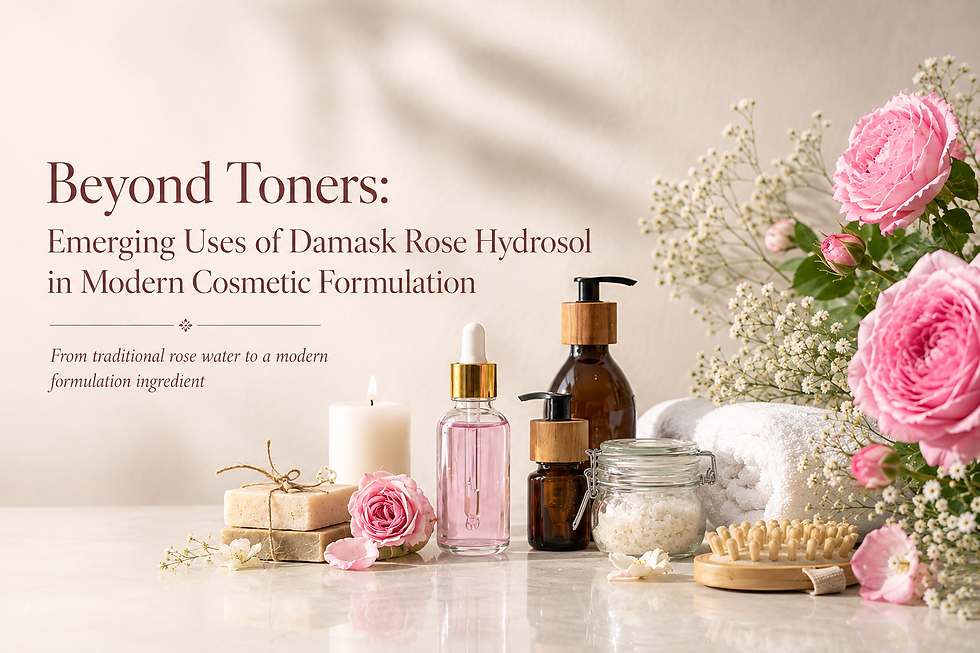 Beyond Toners: Emerging Uses of Damask Rose Hydrosol in Modern Cosmetic Formulation