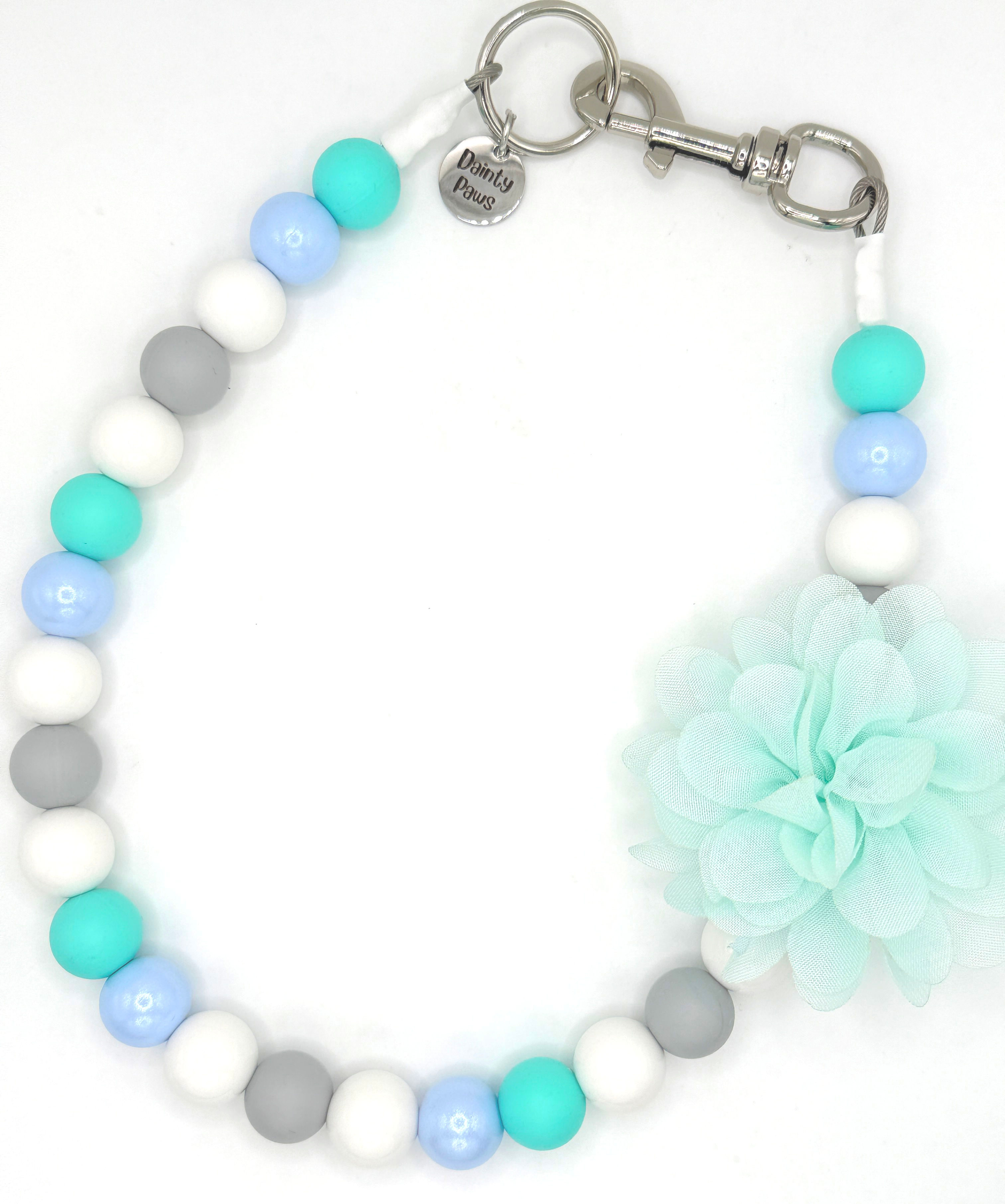 Breezy Bloom Beaded Dog Collar