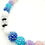 Thumbnail: Glitterball Gala Beaded Dog Collar close up