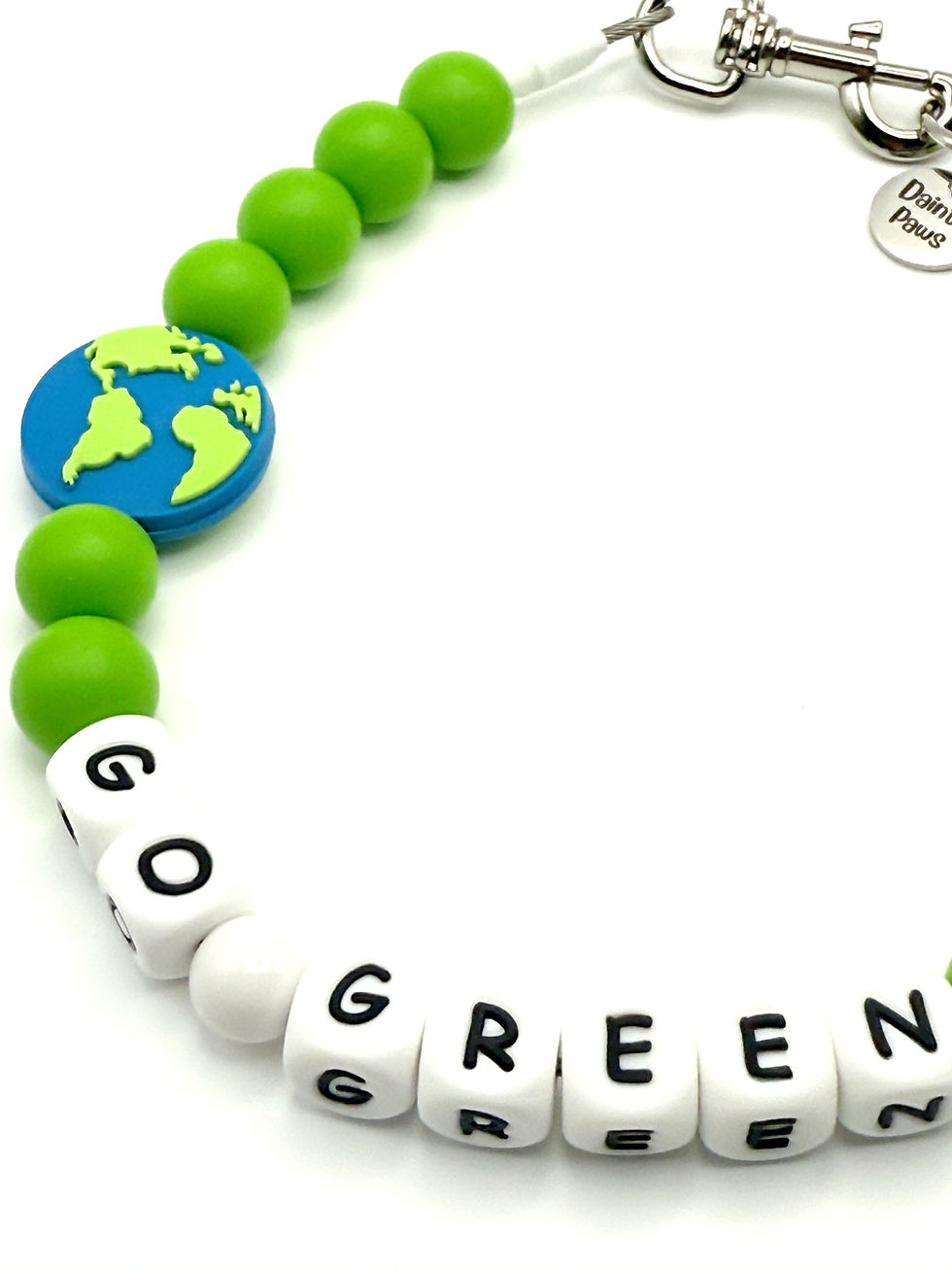 Eco-pup beaded dog collar close up