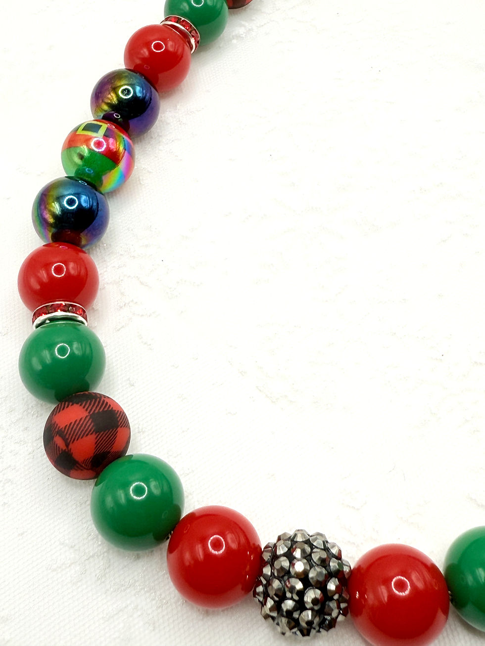 Naught or Nice holiday dog collar close up