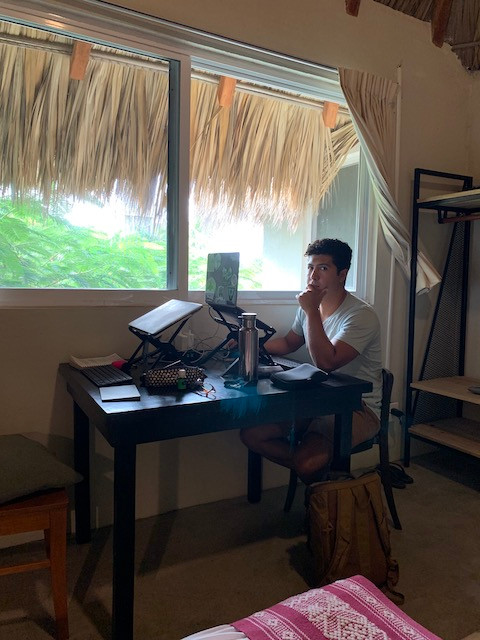 Digital Nomad working at Selina in Puerto Escondido