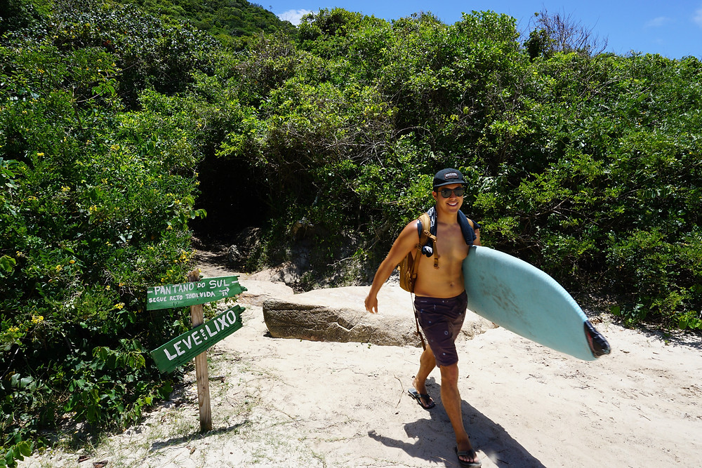 surf hiking and adventures in Florianopolis brazil as a digital nomad