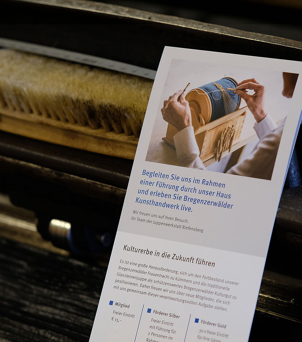 Flyergestaltung für ein Museum im Bregenzerwald