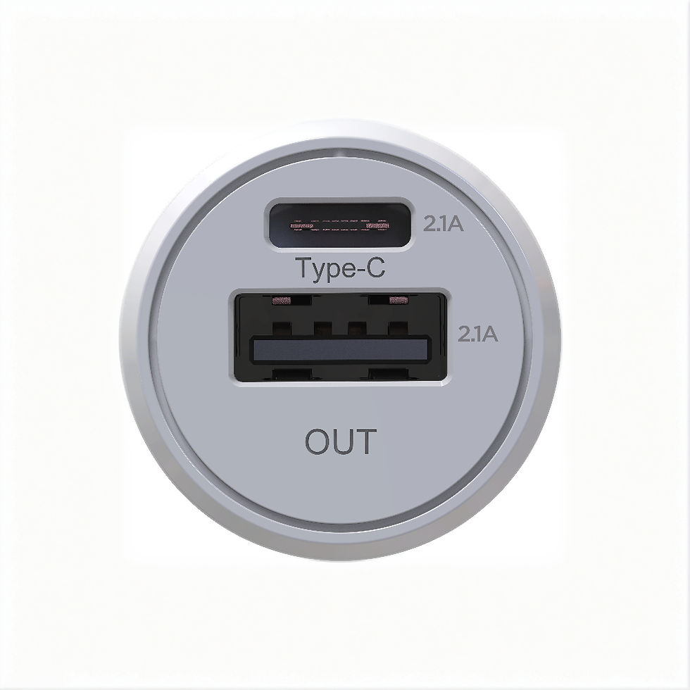 Thumbnail: Universal Vehicle Charger – 3.1A, USB-C & USB-A, 12/24V
