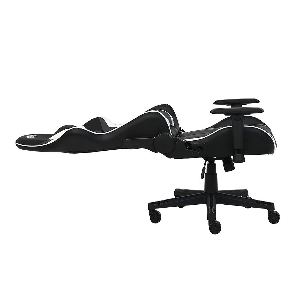 Thumbnail: Black Hawk Gaming Chair – Reclining Backrest, 3D Armrests & Cervical Support
