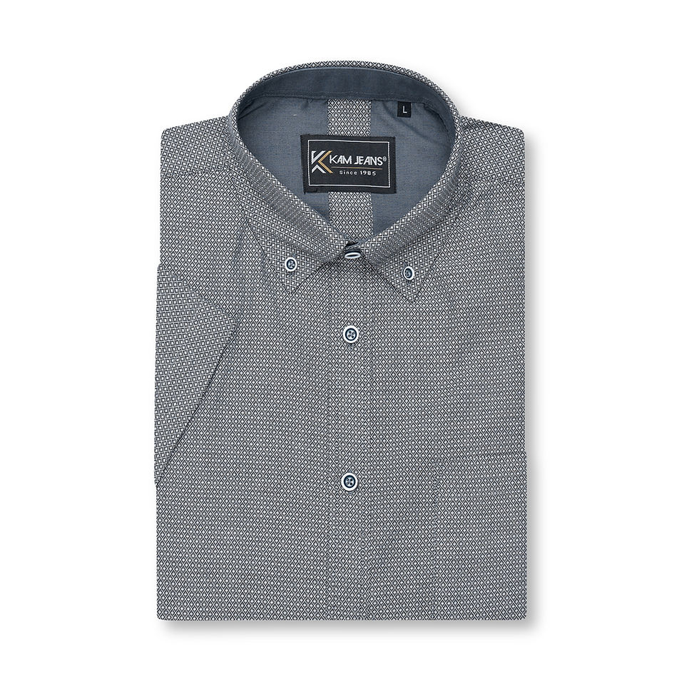 Thumbnail: Kam All Over Geo Print Shirt