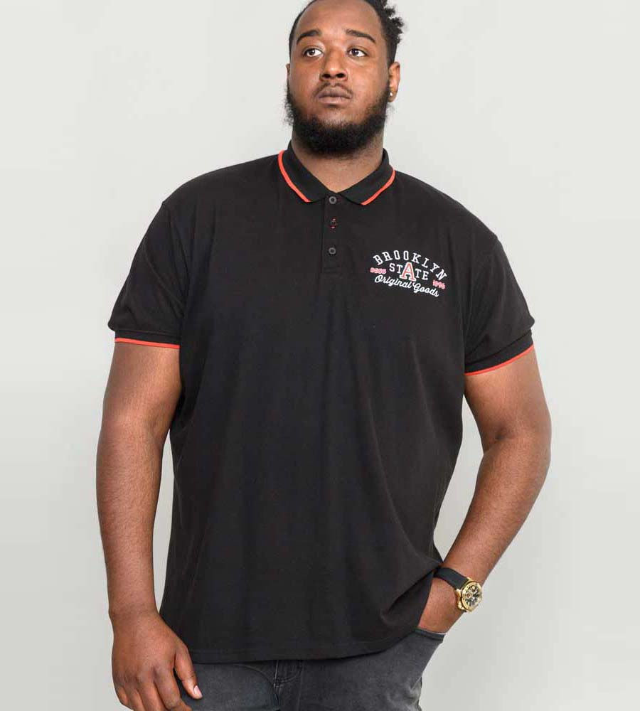 Thumbnail: Duke Tall Brooklyn State Chest Embroidery Polo Shirt