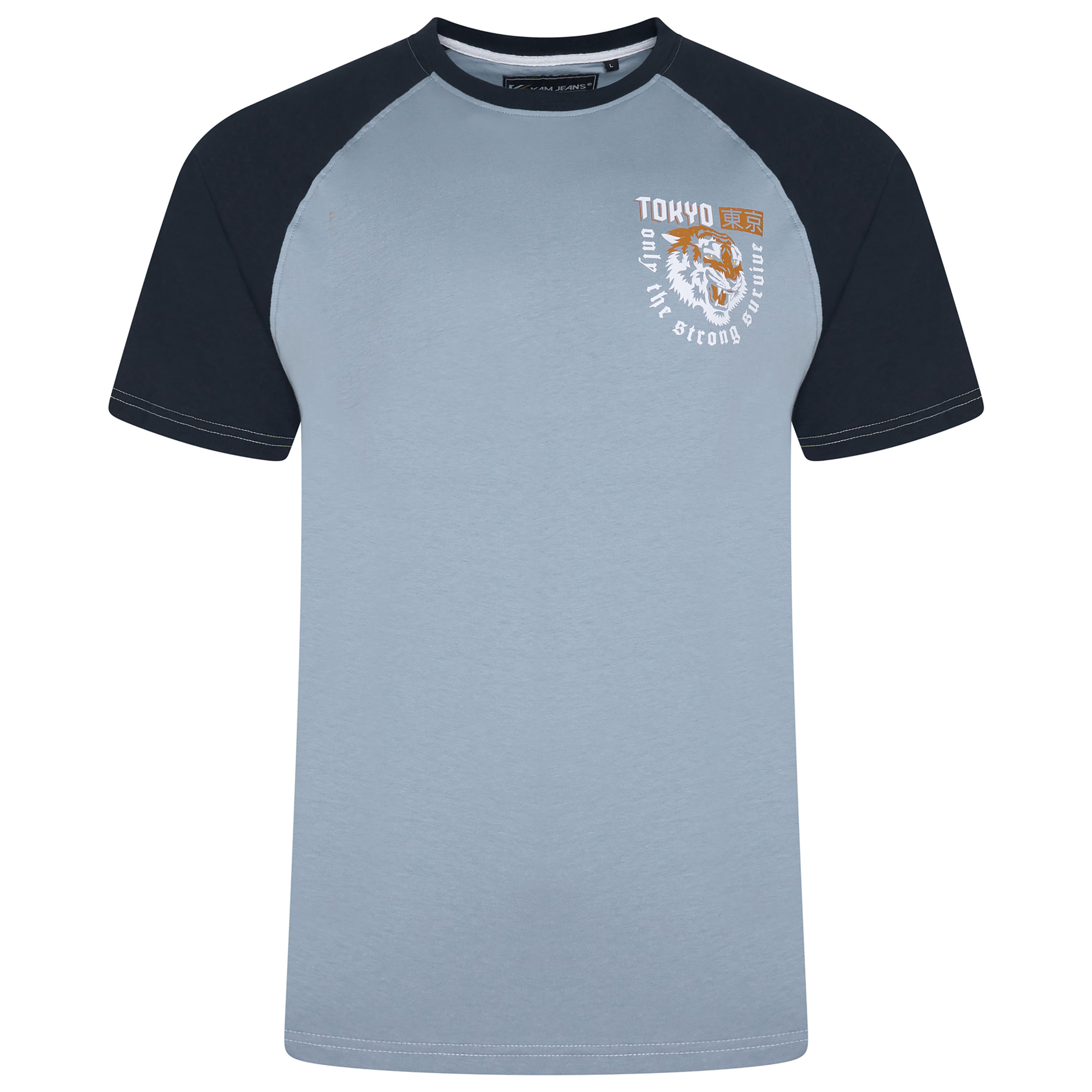 Kam Raglan Tokyo Print T-Shirt