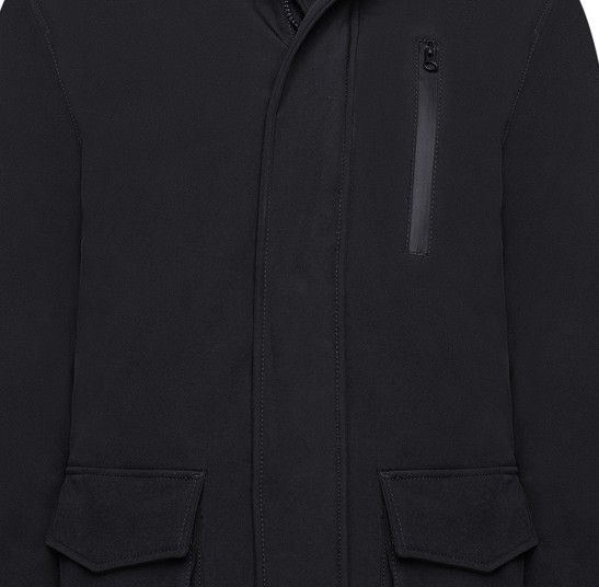 Thumbnail: Kam Long Quilted Soft Shell Coat