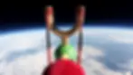 An Angry Birds slingshot in space