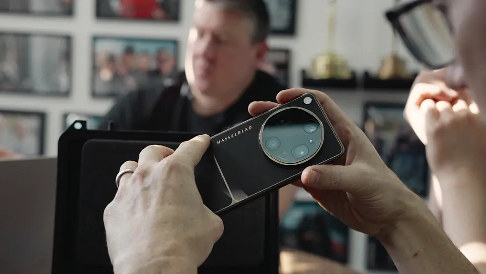 A Sent Into Space engineer holding an OPPO Find X9 Ultra