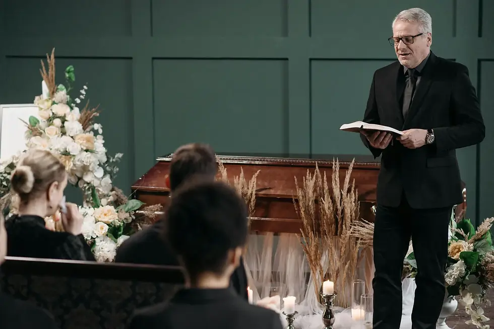 A funeral service