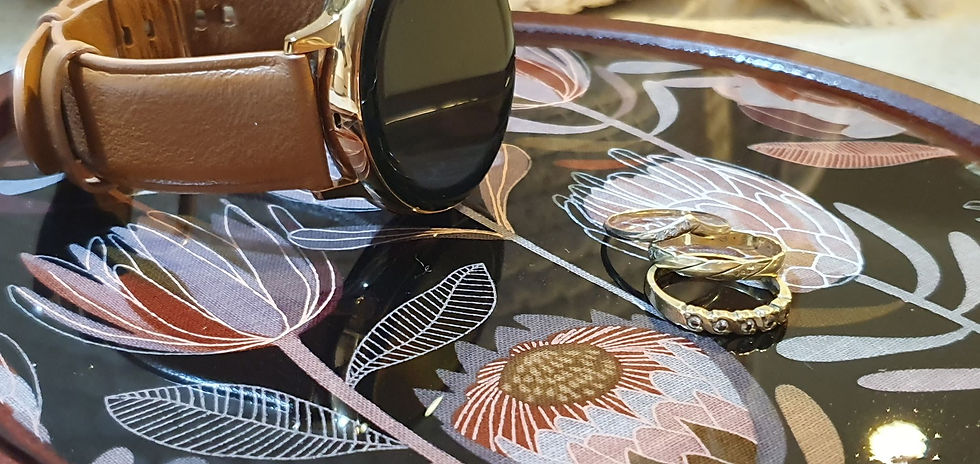 Thumbnail: Resin wooden tray Jewellery / keys