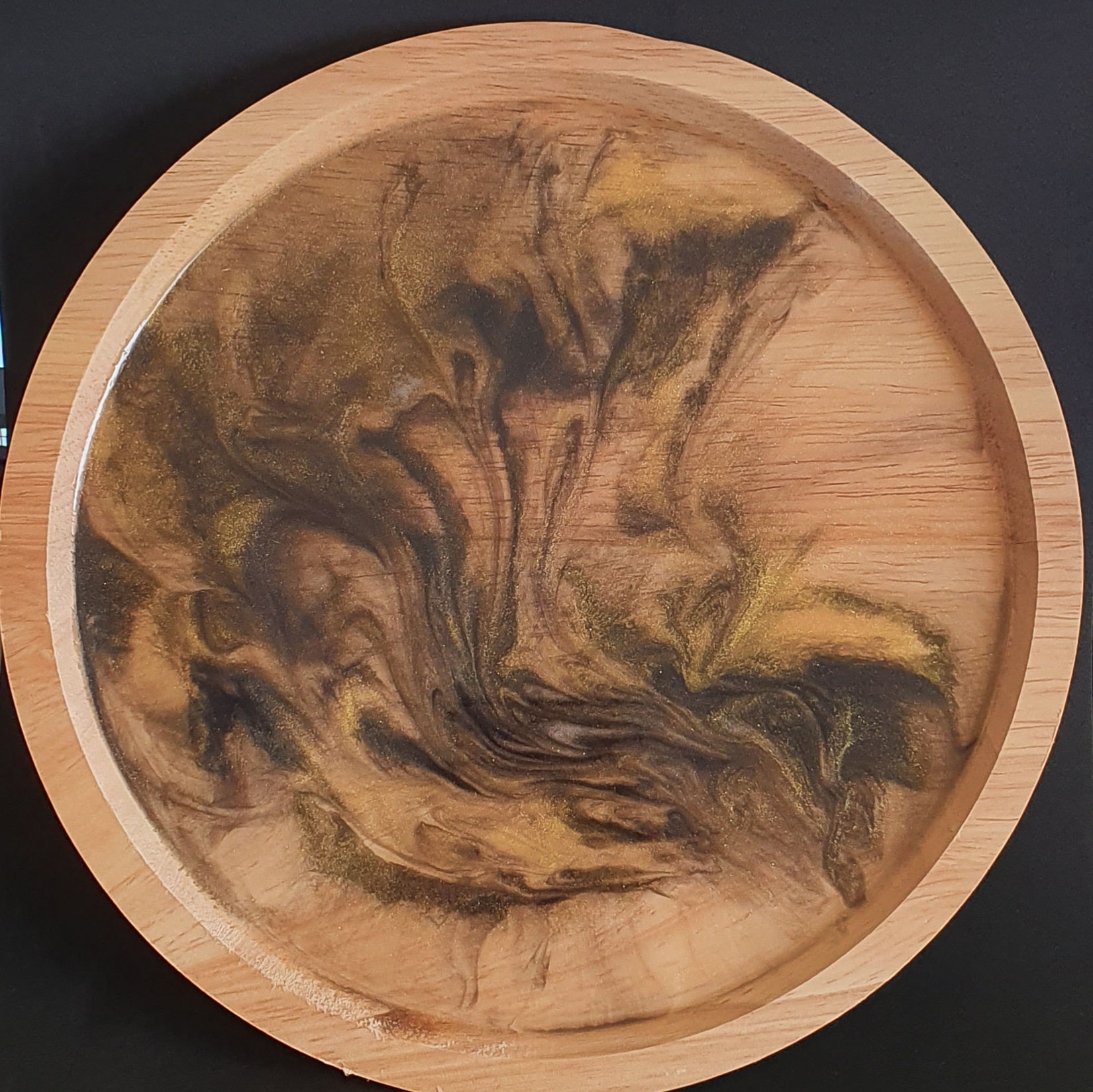 Resin wooden tray