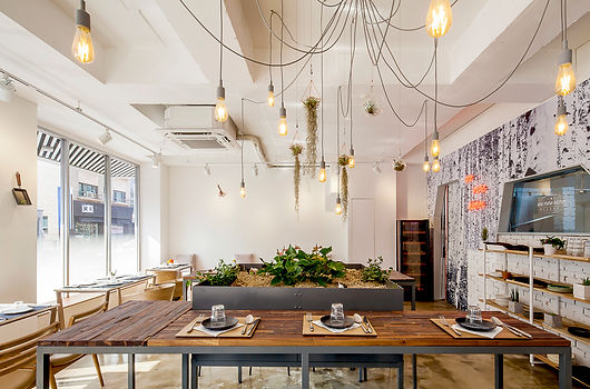 원모어키친 일산 백석 레스토랑 인테리어 리모델링 더프로젝트 The Project 행잉플랜트