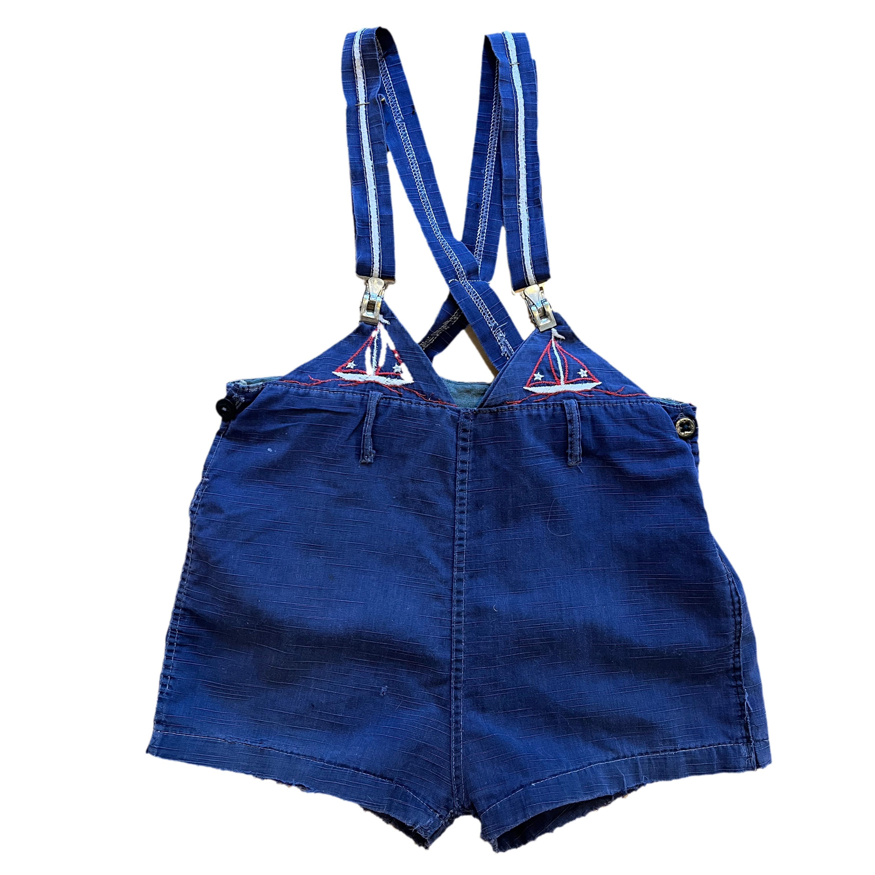 sail bost suspender shorts 1940's