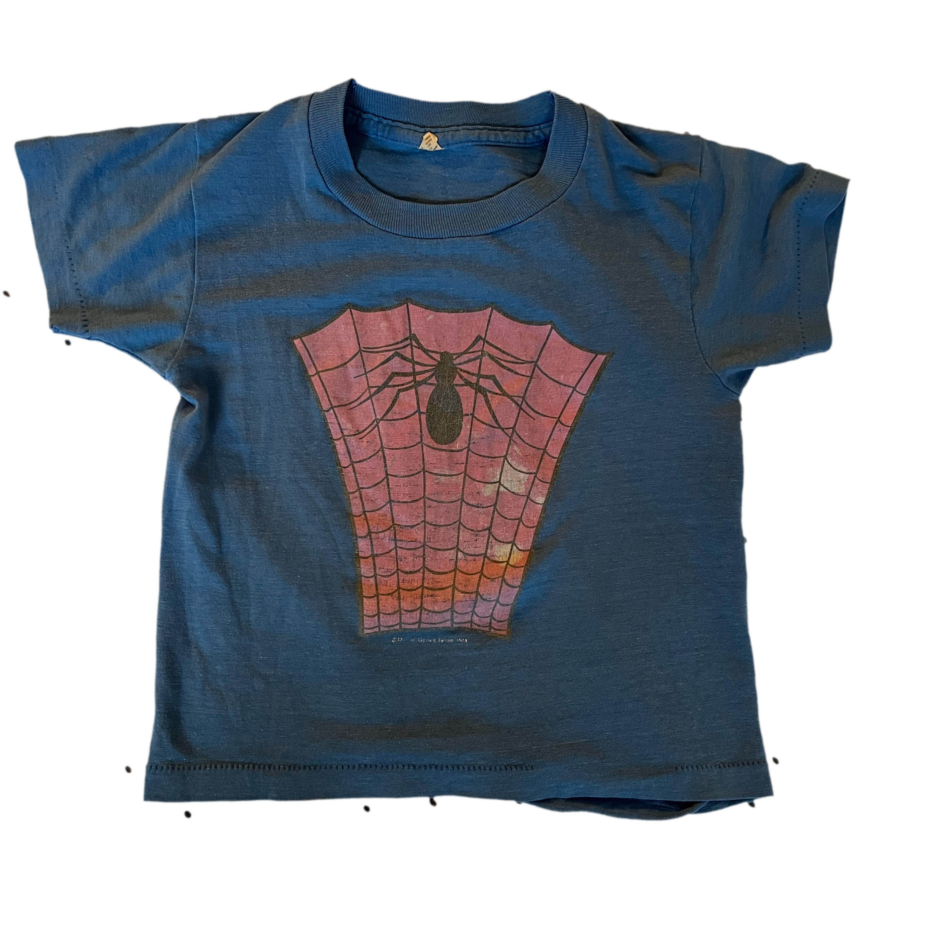 spiderman worn t-shirt