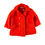 Thumbnail: Bright Red Faux Fur Mod Jacket