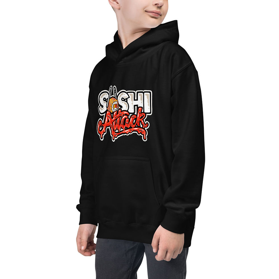 Thumbnail: Sushi attack Kids/Teens Hoodie