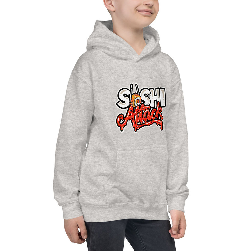 Thumbnail: Sushi attack Kids/Teens Hoodie