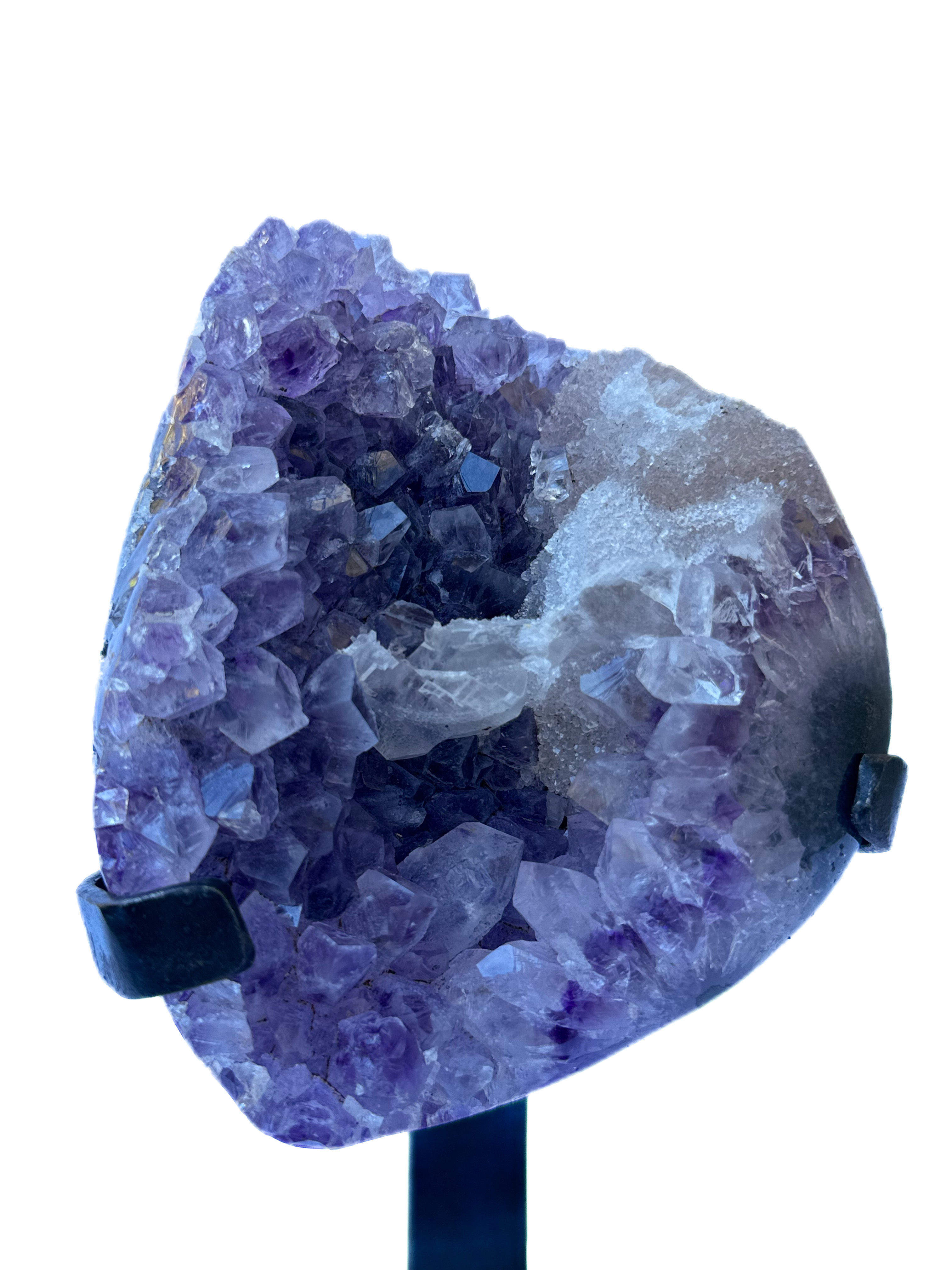 Amethyst Specimen with Calcite from Uruguay